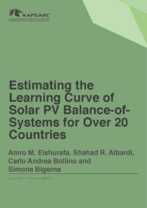 Estimating the Learning Curve of Solar PV Balance-of-Systems for Over 20 Countries