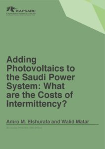 Adding Photovoltaics to the Saudi Power System: What are the Costs of Intermittency?