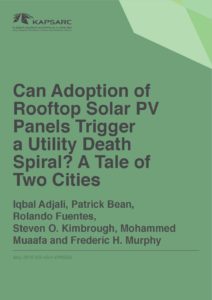 Can Adoption of Rooftop Solar PV Panels Trigger a Utility Death Spiral?