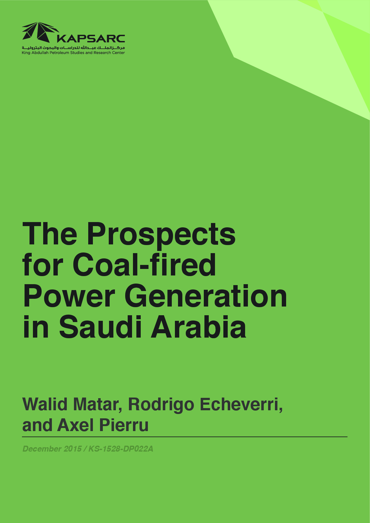 The Prospects for Coal-fired Power Generation in Saudi Arabia