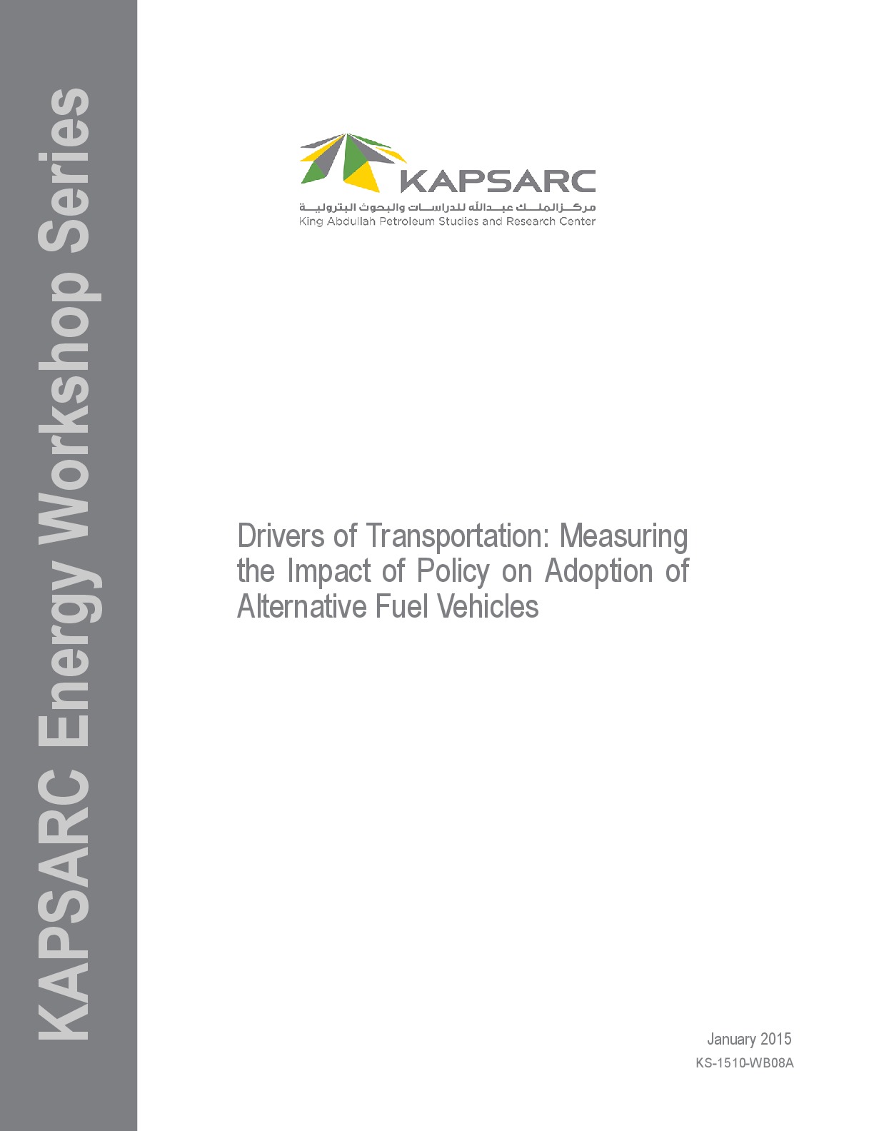 Drivers of Transportation: Measuring the Impact of Policy on Adoption of Alternative Fuel Vehicles