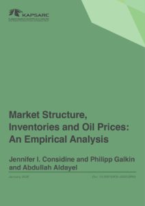 Market Structure, Inventories and Oil Prices: An Empirical Analysis