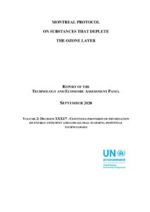 Montreal Protocol on Substances that Deplete the Ozone Layer, Report of the TEAP, Volume 2 Decision XXXI/7 – Continued Provision of Information on Energy-Efficient and Low Global Warming Potential Technologies