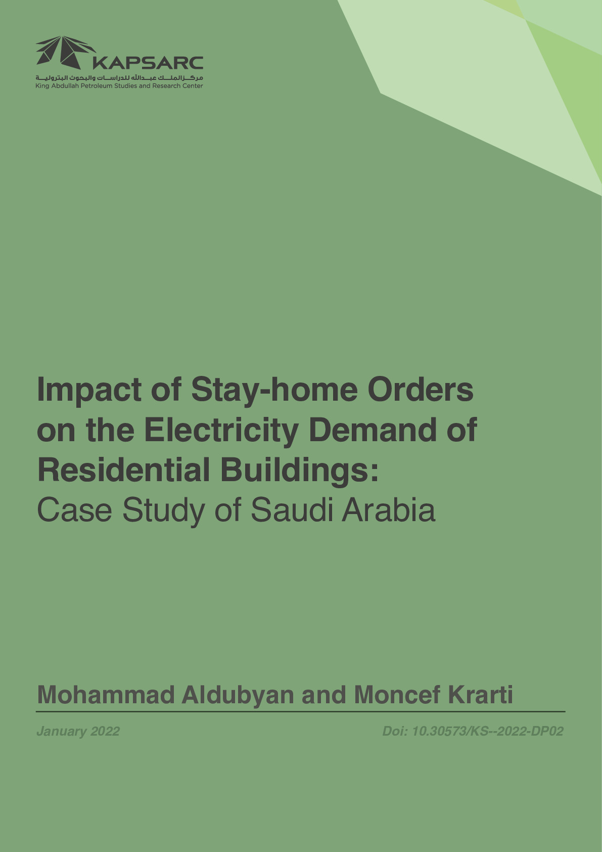 Impact of Stay-home Orders on the Electricity Demand of Residential Buildings: Case Study of Saudi Arabia