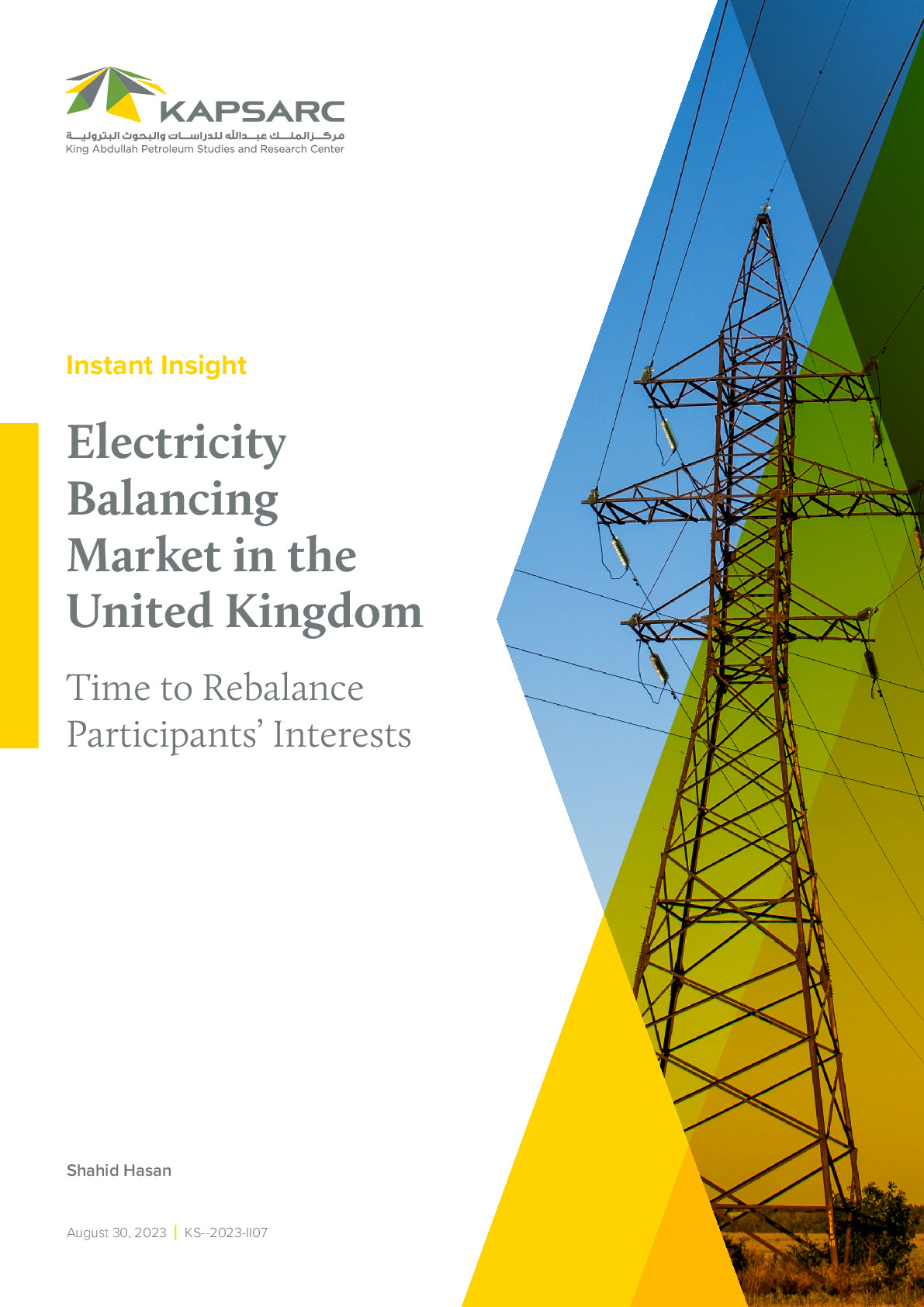 Electricity Balancing Market in the United Kingdom: Time to Rebalance Participants’ Interests