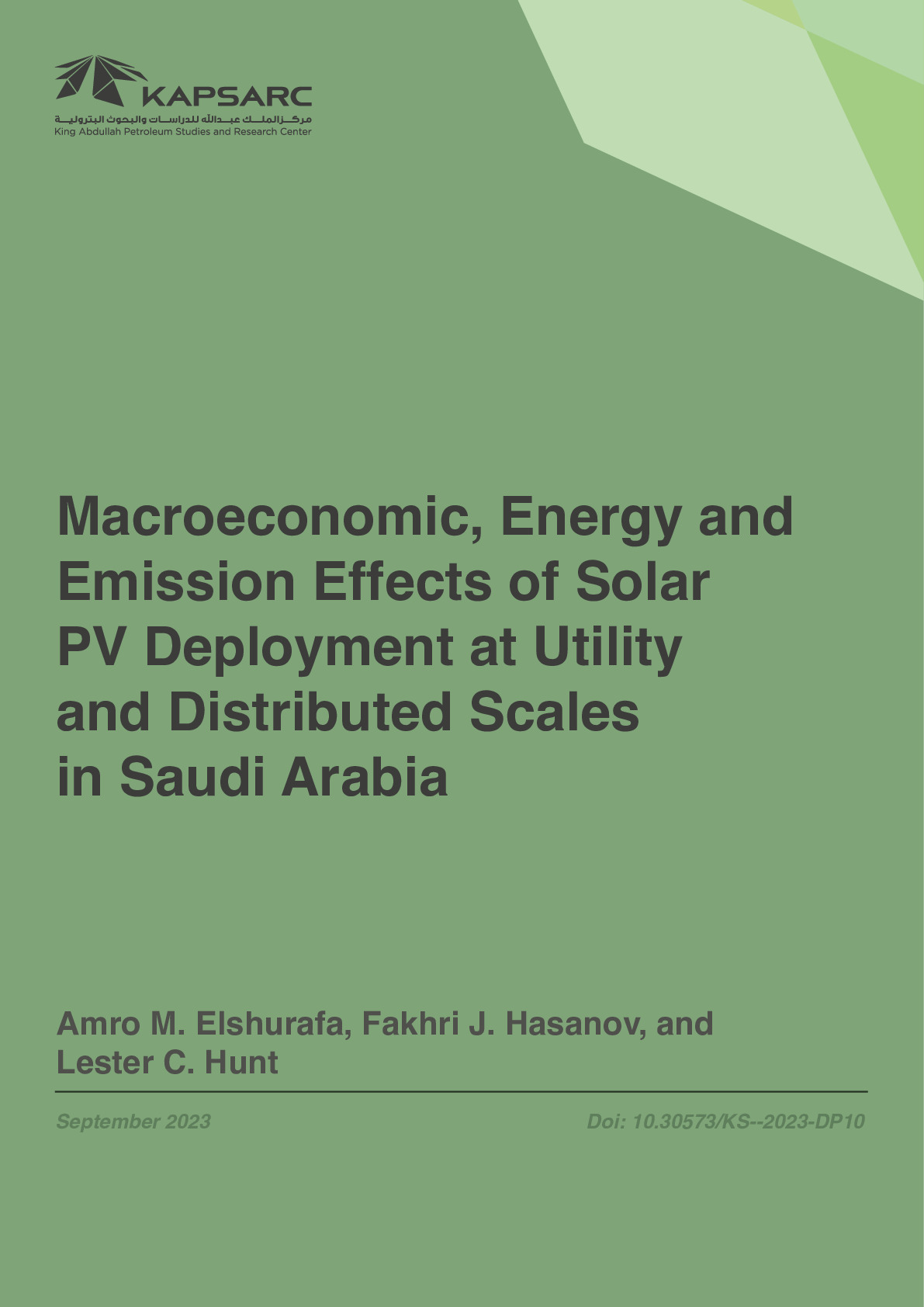 Macroeconomic, Energy and Emission Effects of Solar PV Deployment at Utility and Distributed Scales in Saudi Arabia