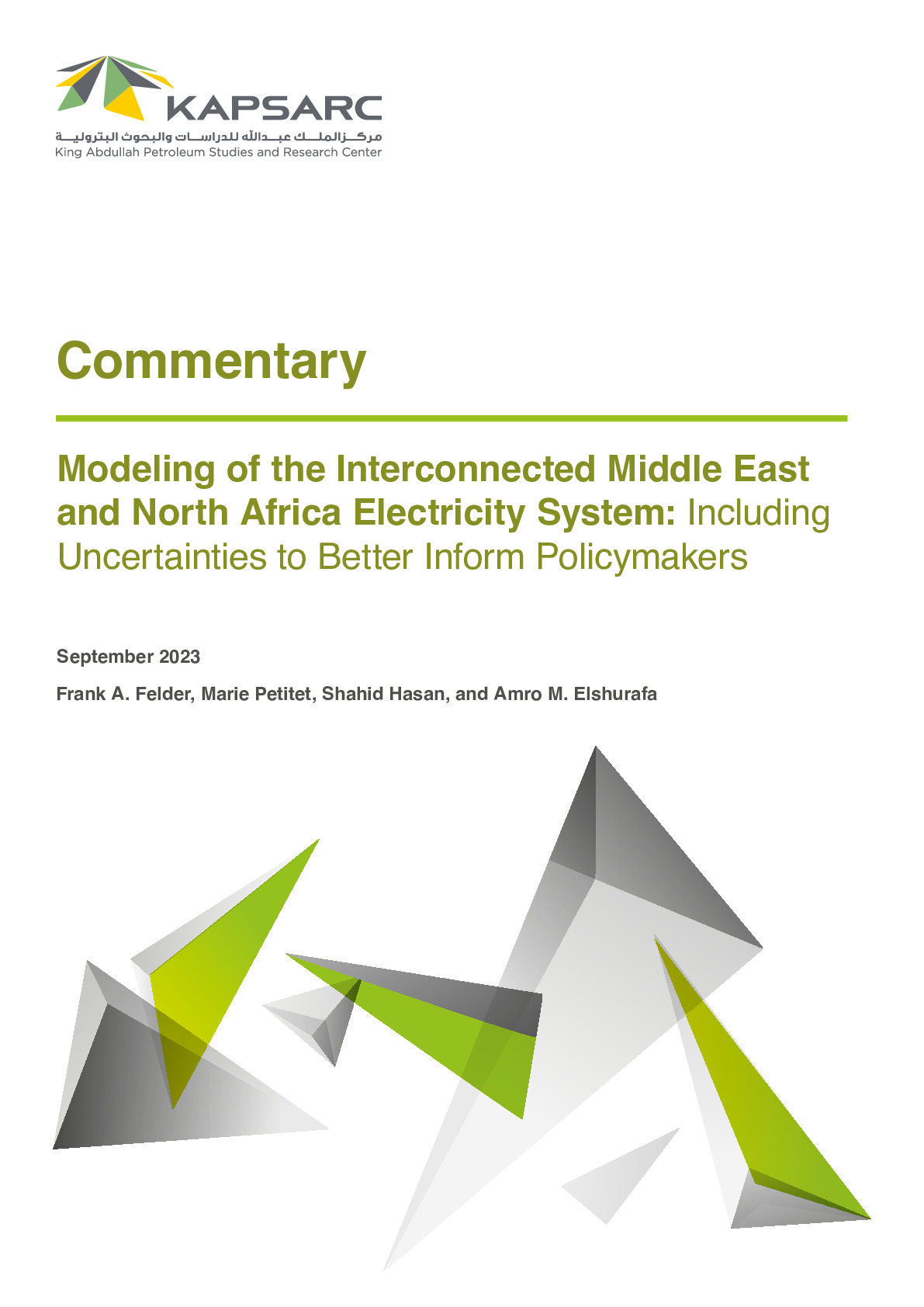 Modeling of the Interconnected Middle East and North Africa Electricity System: Including Uncertainties to Better Inform Policymakers