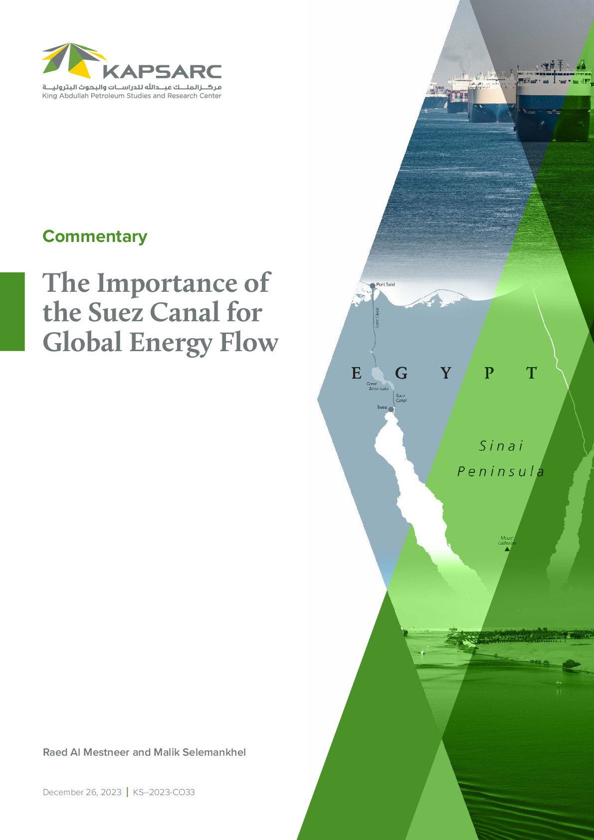 The Importance of the Suez Canal for Global Energy Flow