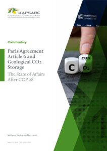 Paris Agreement Article 6 and Geological CO2 Storage: The State of Affairs After COP 28