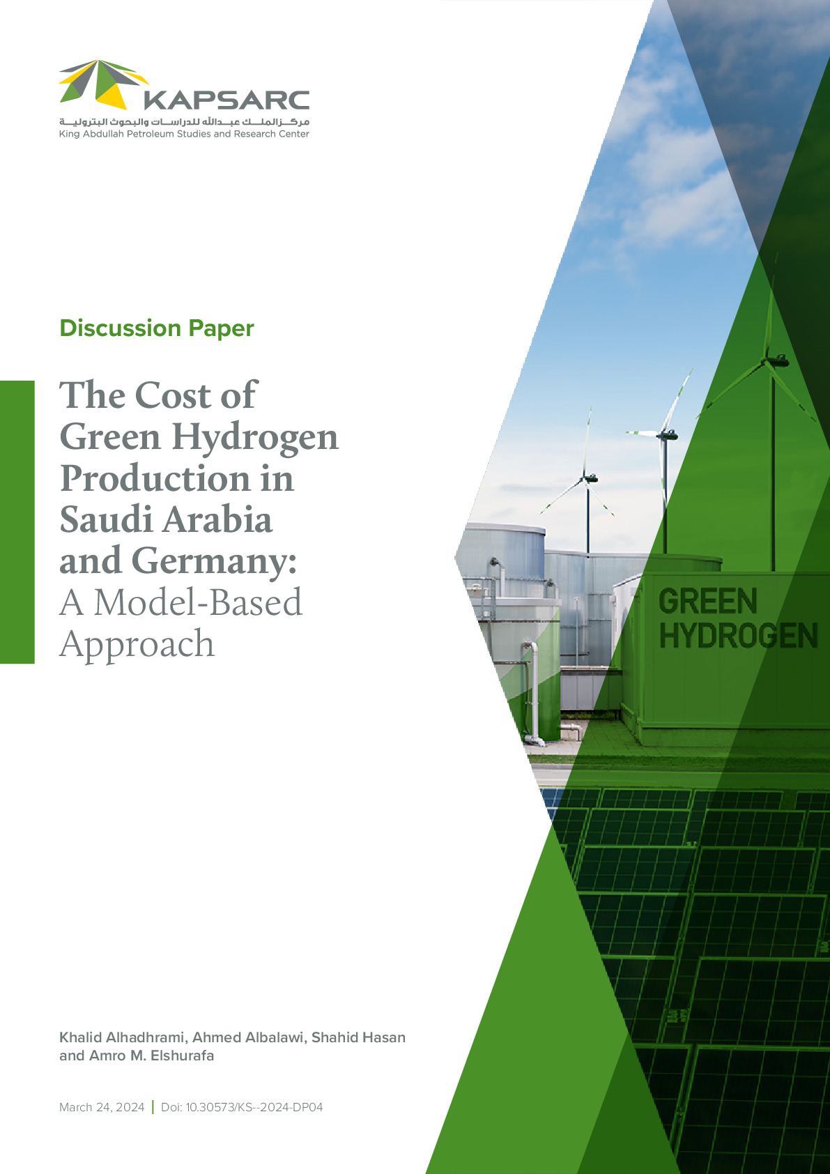 The Cost of Green Hydrogen Production in Saudi Arabia and Germany: A…