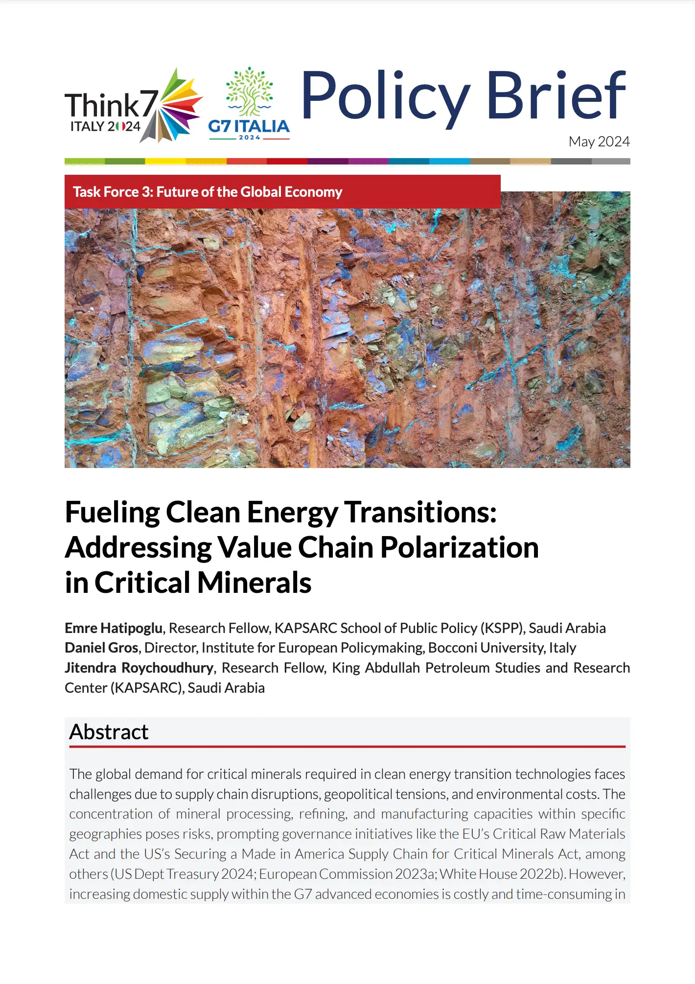 Fueling Clean Energy Transitions: Addressing Value Chain Polarization in Critical Minerals