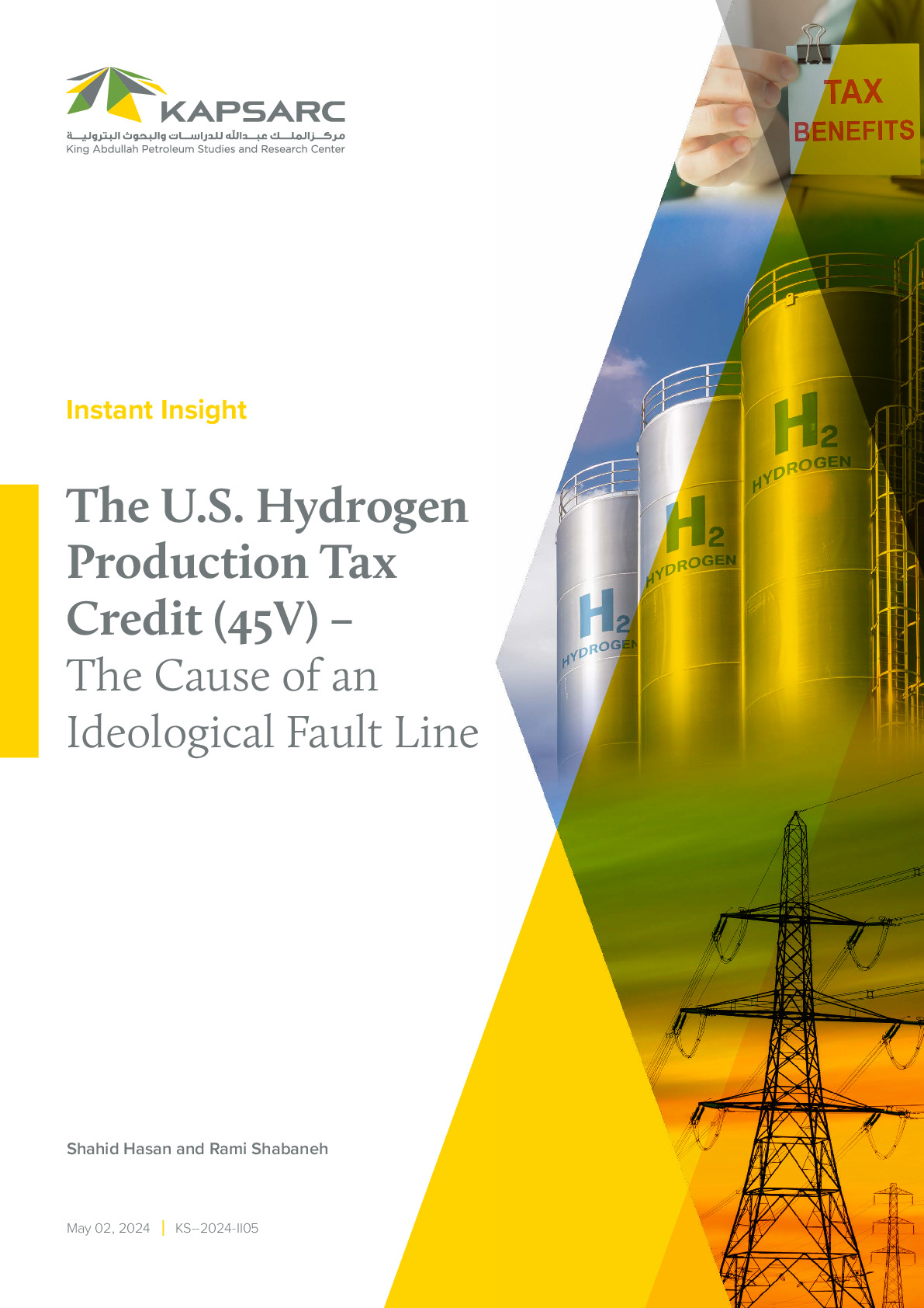 The U.S. Hydrogen Production Tax Credit (45V) – The Cause of an Ideological Fault Line