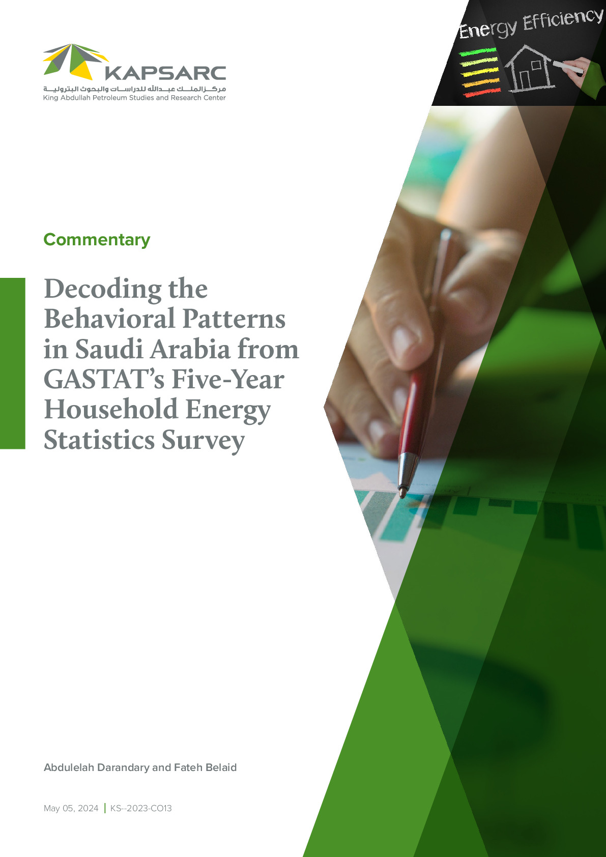 Decoding the Behavioral Patterns in Saudi Arabia from GASTAT’s Five-Year Household Energy Statistics Survey