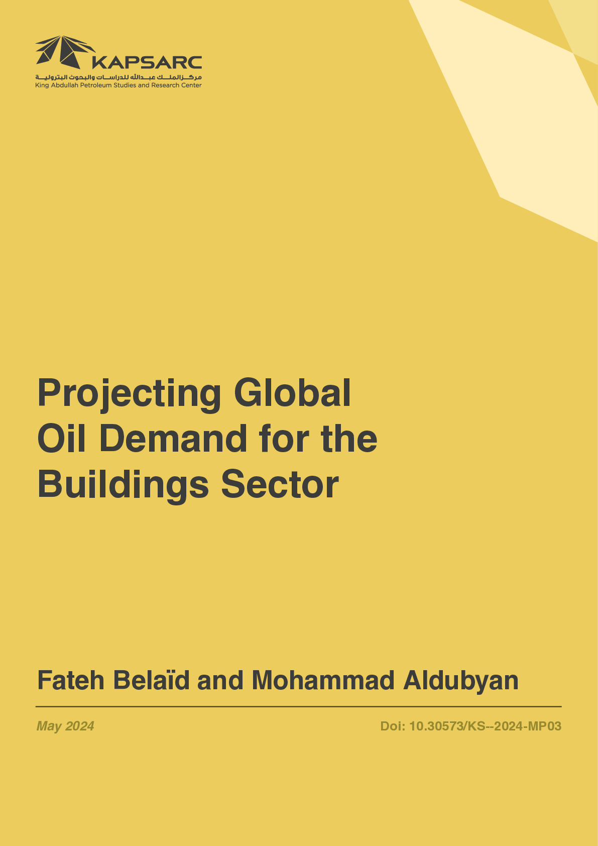 Projecting Global Oil Demand for the Buildings Sector