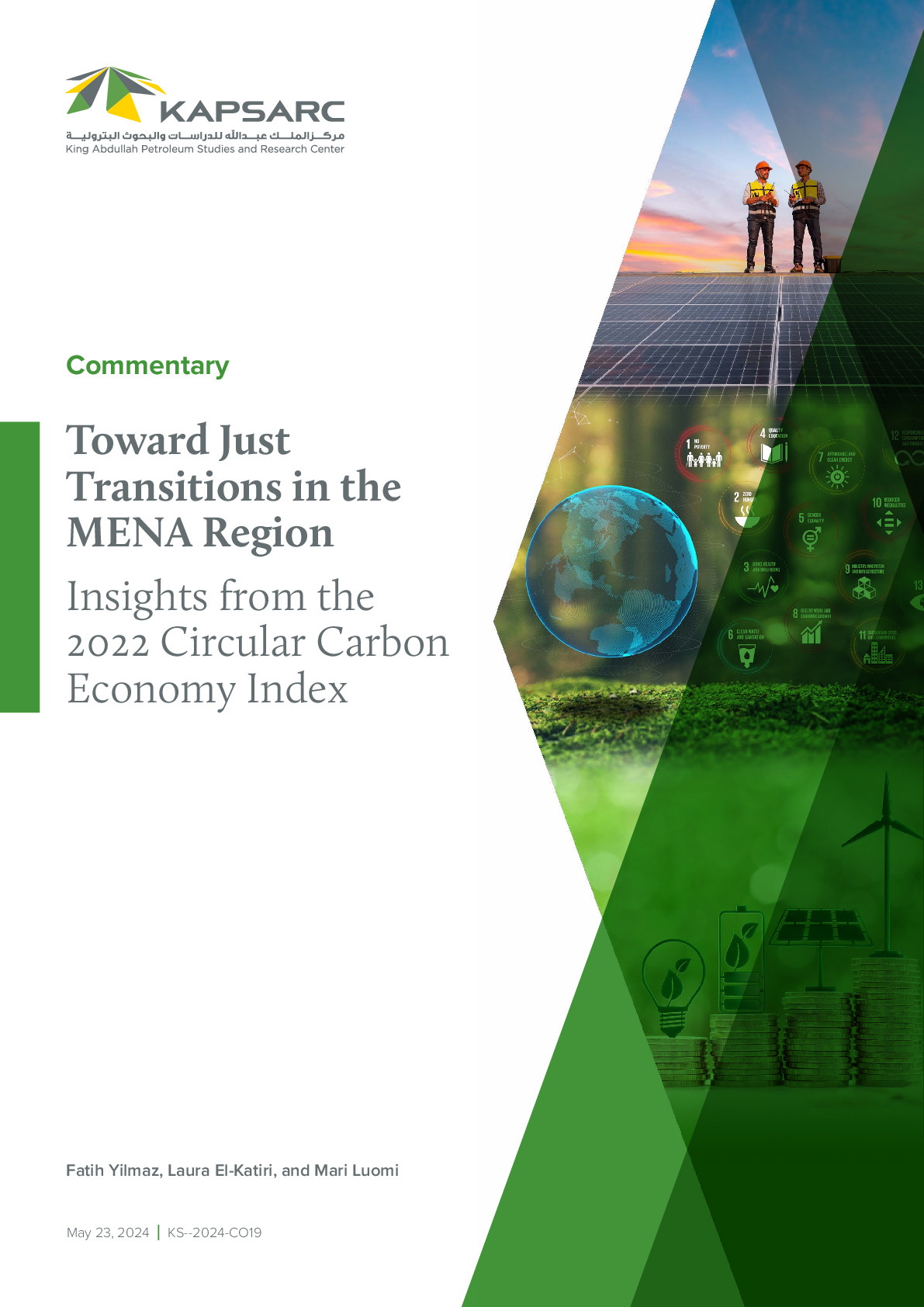 Toward Just Transitions in the MENA Region: Insights from the 2022 Circular Carbon Economy Index