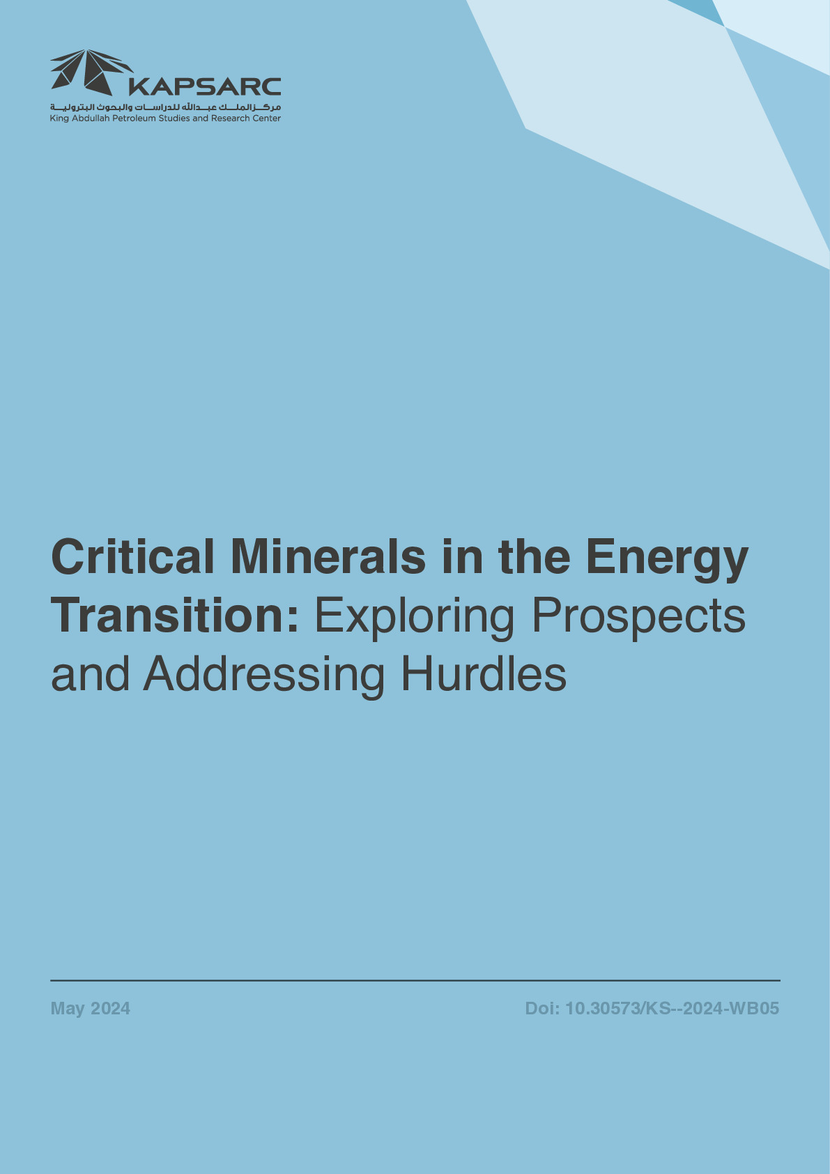 Critical Minerals in the Energy Transition: Exploring Prospects and Addressing Hurdles