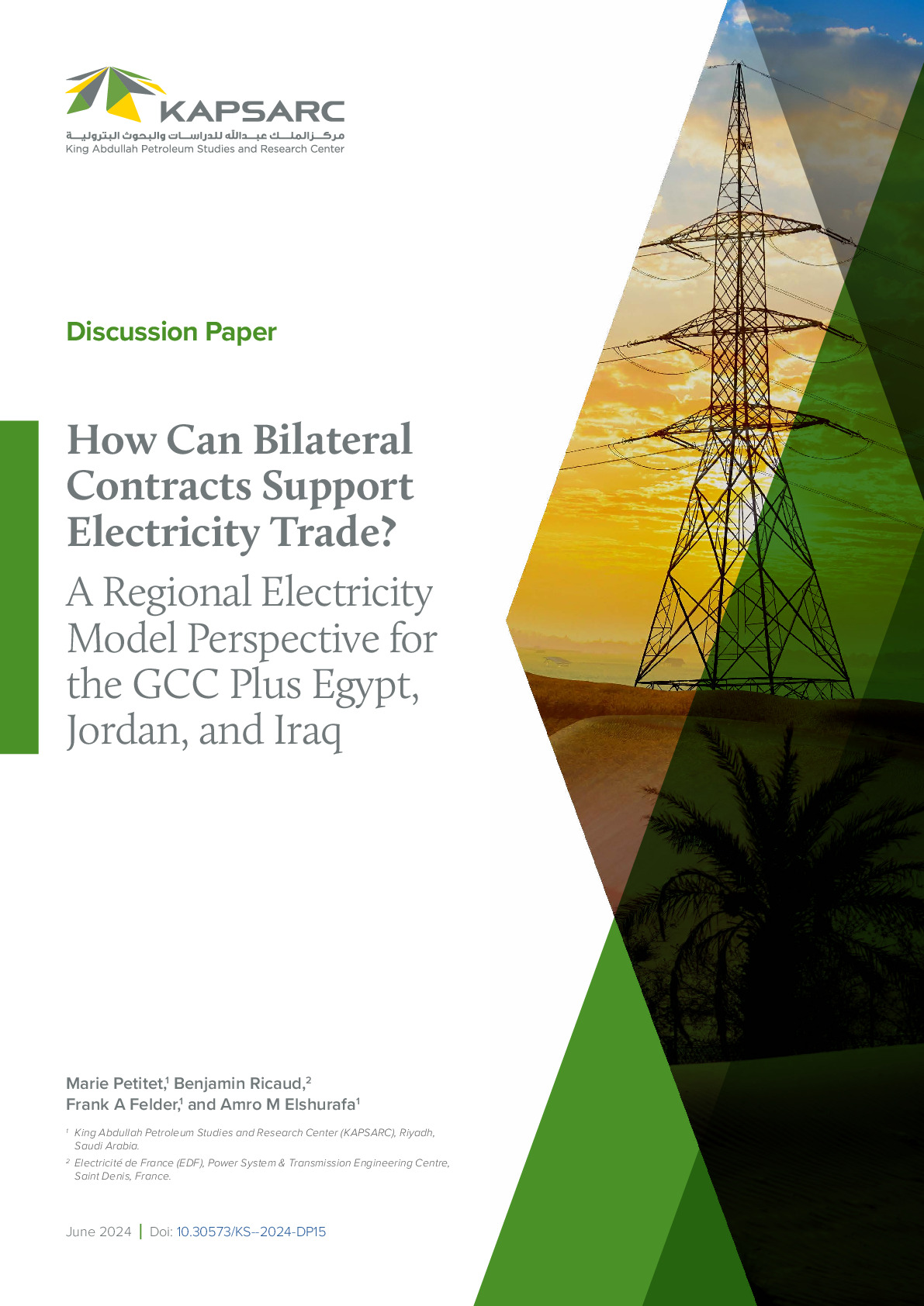How Can Bilateral Contracts Support Electricity Trade? A Regional Electricity Model Perspective for the GCC Plus Egypt, Jordan, and Iraq
