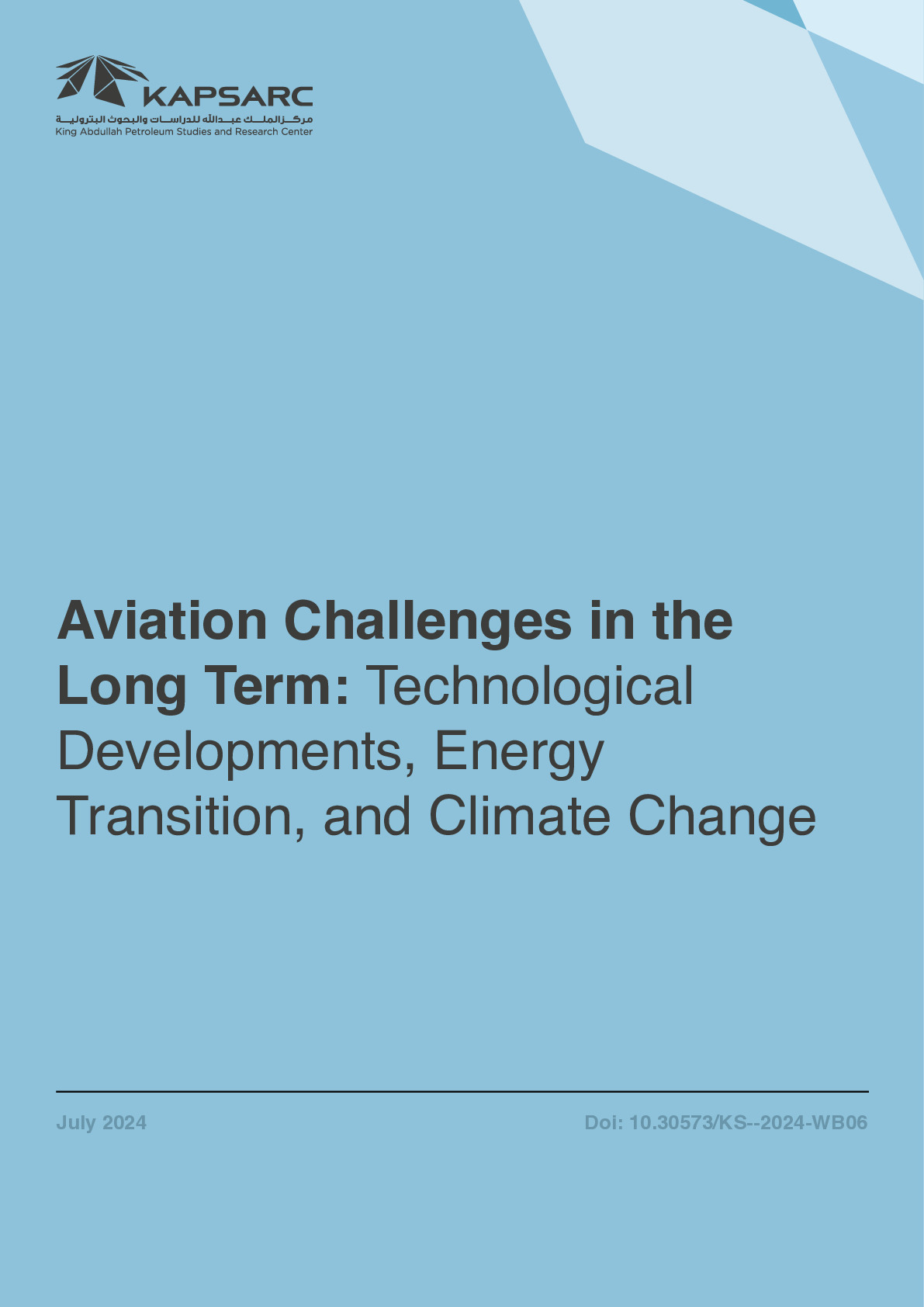 Aviation Challenges in the Long Term: Technological Developments, Energy Transition, and Climate Change