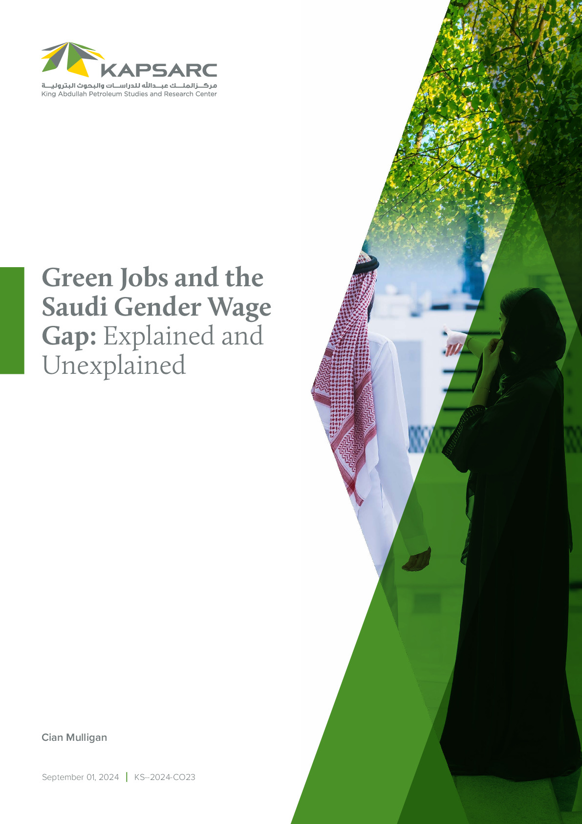 Green Jobs and the Saudi Gender Wage Gap: Explained and Unexplained