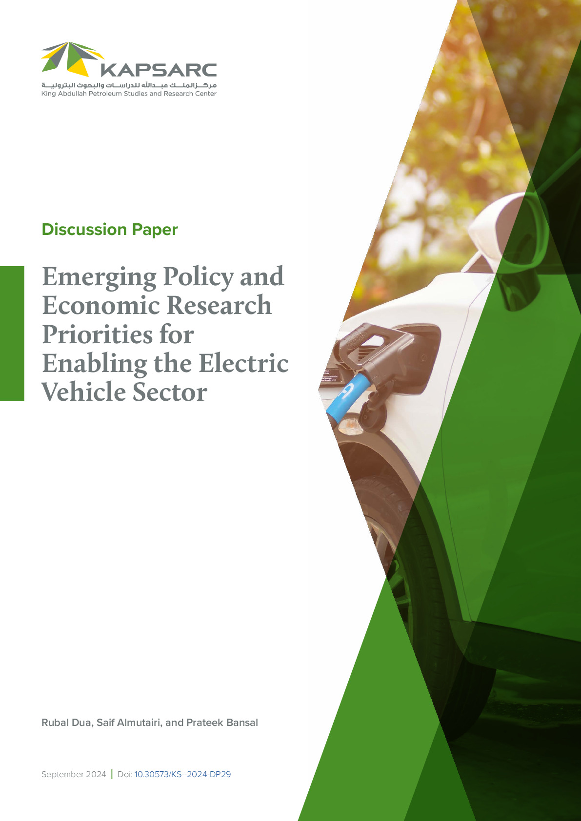 Emerging Policy and Economic Research Priorities for Enabling the Electric Vehicle Sector