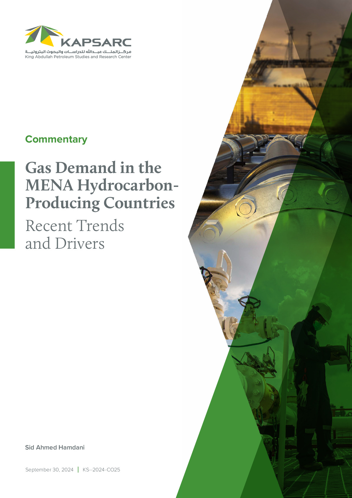 Gas Demand in the MENA Hydrocarbon- Producing Countries: Recent Trends and Drivers