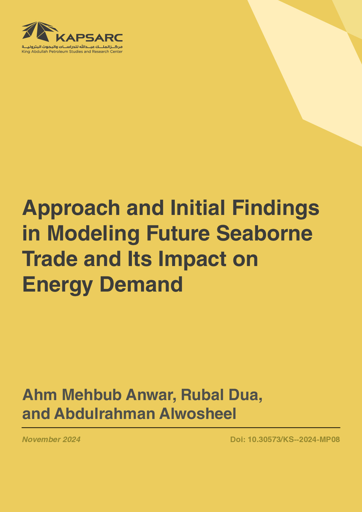 Approach and Initial Findings in Modeling Future Seaborne Trade and Its Impact…