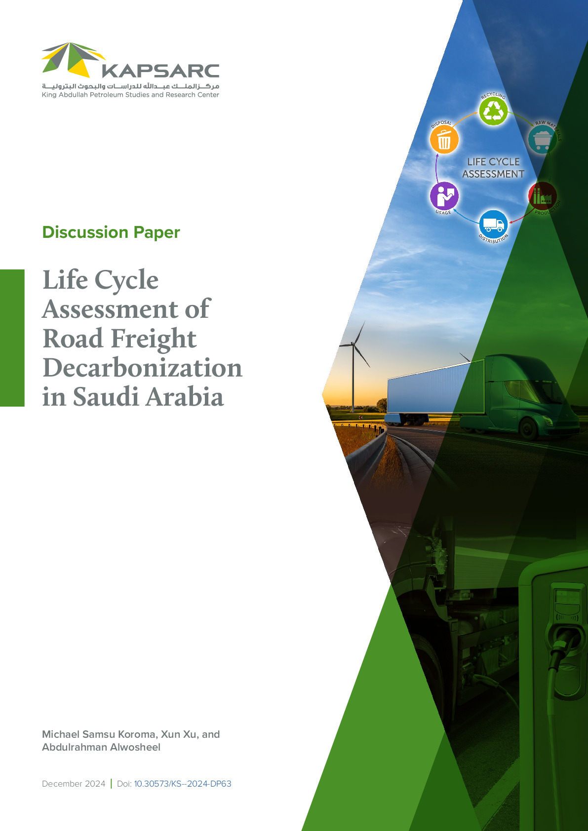 Life Cycle Assessment of Road Freight Decarbonization in Saudi Arabia