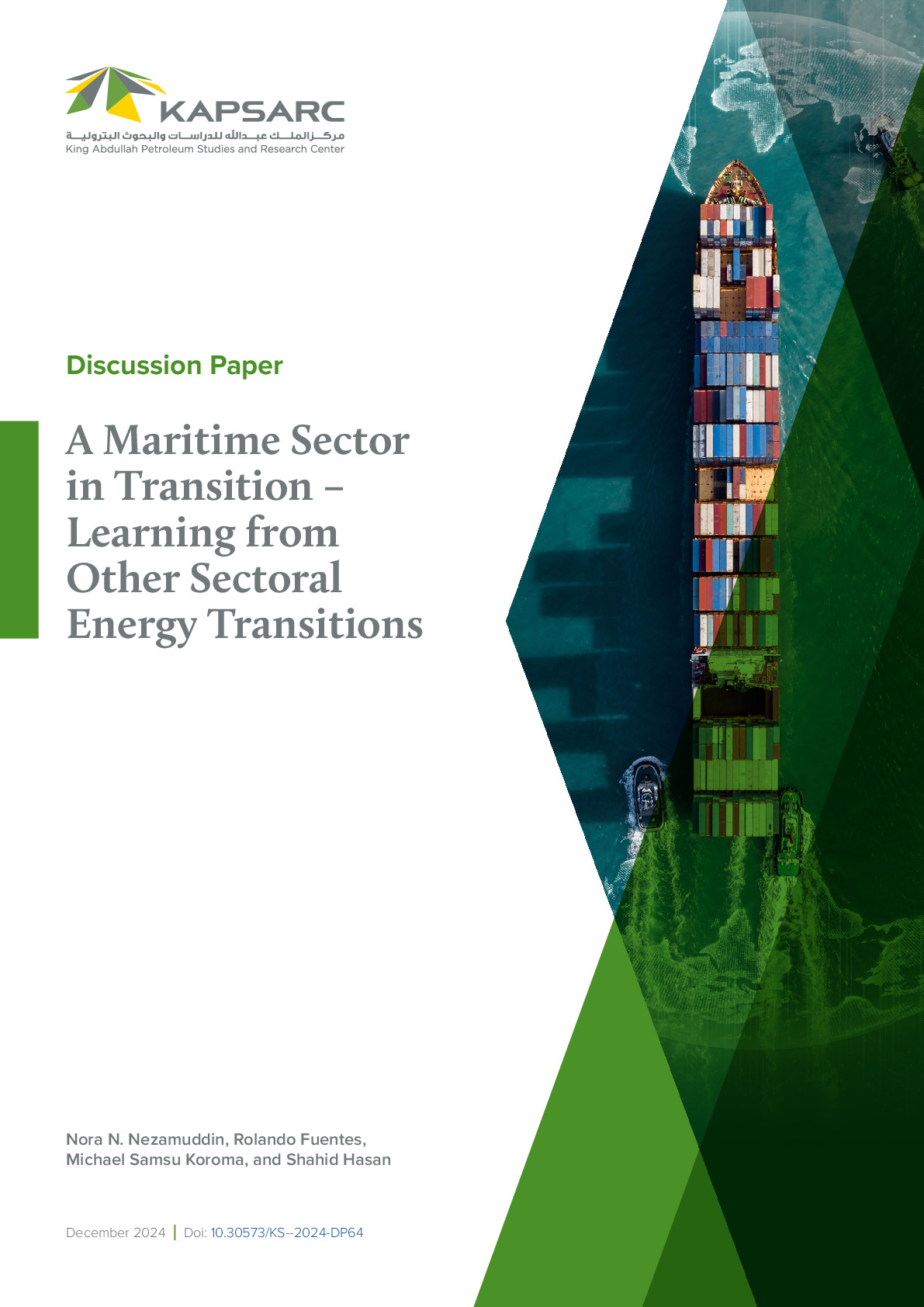 A Maritime Sector in Transition – Learning from Other Sectoral Energy Transitions