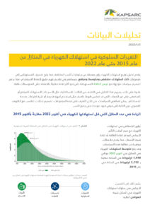 التغيرات السلوكية في استهلاك الكهرباء في المنازل من عام 2015 حتى عام 2022