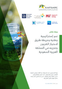 نحو إستراتيجية وطنية وخريطة طريق لاحتجاز الكربون وتخزينه في المملكة العربية السعودية