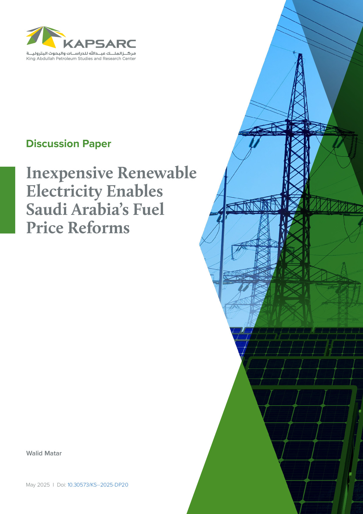 Inexpensive Renewable Electricity Enables Saudi Arabia’s Fuel Price Reforms